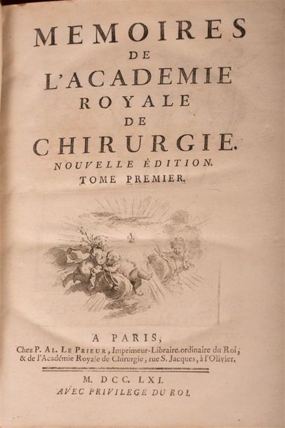 null Mémoires de l'Académie Royale de chirurgie. Paris, P. Alex. Le Prieur (tomes...
