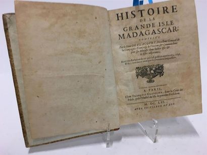 null FLACOURT (Etienne de) : Histoire de la grande isle Madagascar, [...]. Avec une...