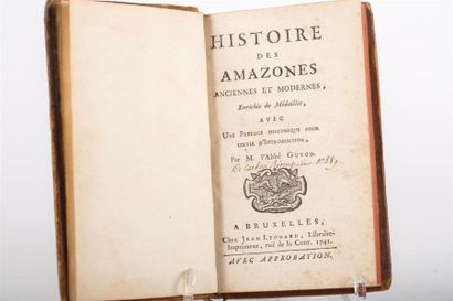 null GUYON (Abbé Claude-Marie) : Histoire des Amazones anciennes et modernes, enrichie...