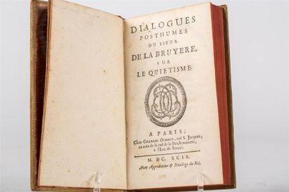 null LA BRUYÈRE (Jean de) : Dialogues posthumes sur le quiétisme. Paris, Charles...