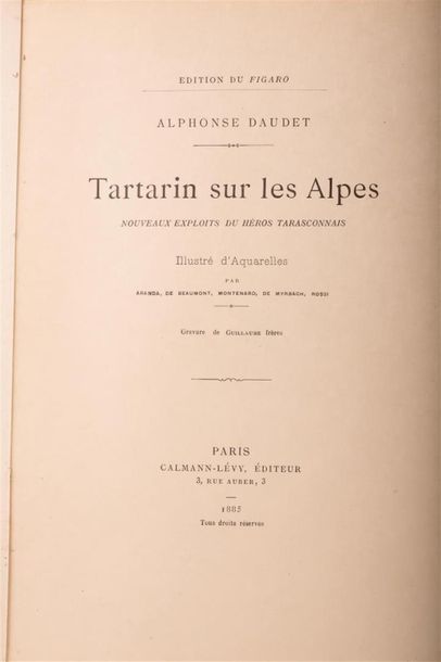 null DAUDET (Alphonse) : Tartarin sur les Alpes. Nouveaux exploits du héros tarasconnais....