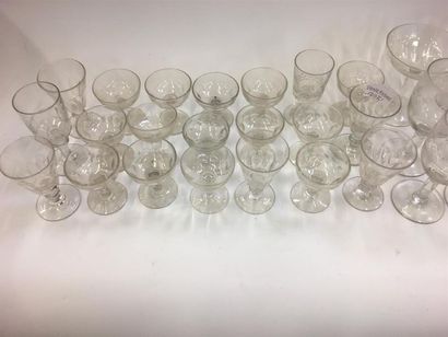 null Lot de verres divers