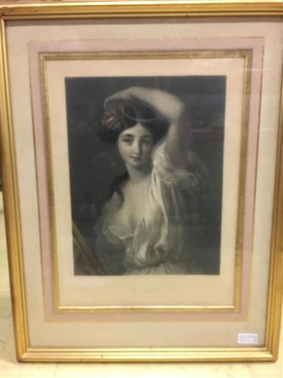 null GARNIER (d'après)
FANNY
Gravure rehaussée 
Imprimerie Goupil
45 x 34 cm