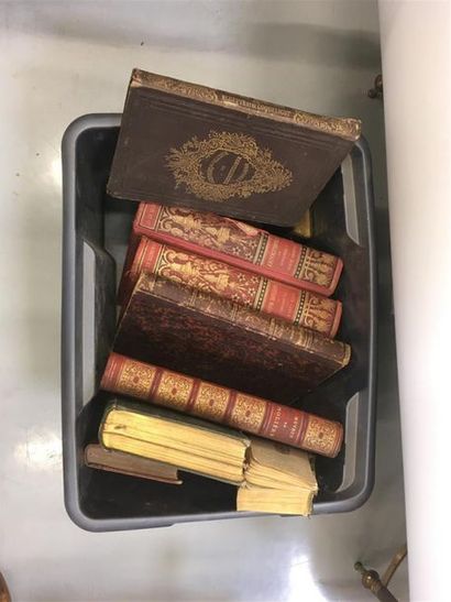 null Lot de livres reliés dont Jules Verne, Mathias Sandorf édition Hetzel 1885,...