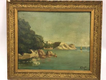 null SEPPIT
Vue de bord de mer
Huile sur toile
Signée en bas à droite
32 x 39 cm