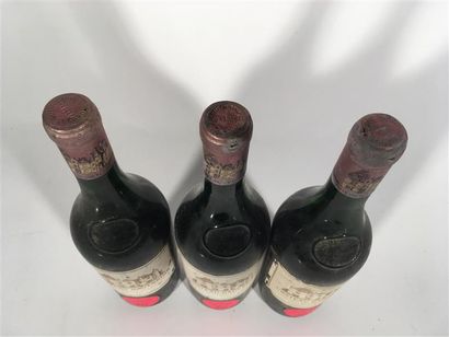 null 3 B CHÂTEAU HAUT BRION (1 à 4,3; 1 à 5 et 1 à 5,5 cm; e.a. à e.t.a. avec le...