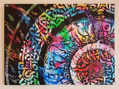 null COFEE, 
Calligraffiti, 
Marqueurs acrylique, acrylique non diluée, feutres de...