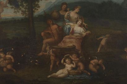 null Dans le goût de Filippo LAURI, 18ème siècle
Le triomphe de Venus et Proserpine
Deux...