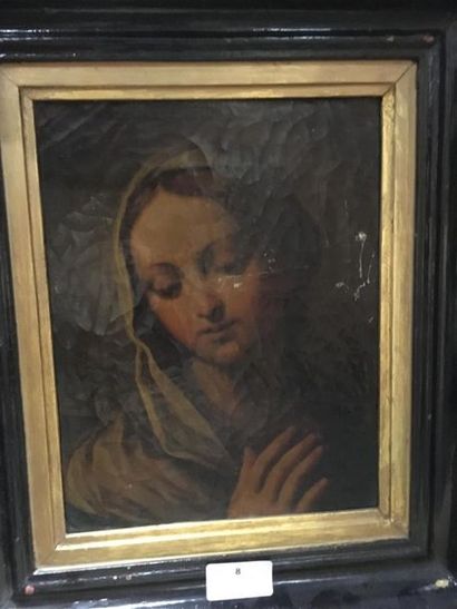 null Vierge à l'enfant
 huile sur toile
24 x 18.8 cm