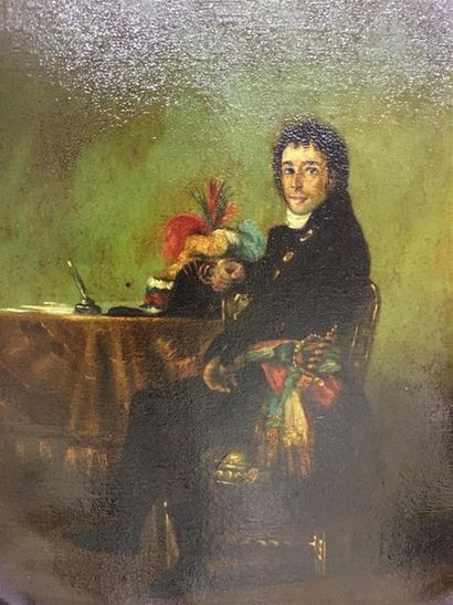 null Ecole espagnole du 19ème siècle, D'après GOYA
portrait de Ferdinand GUILLEMARDET
Huile...