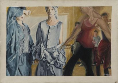 null HERVE RASSIAT, "La Danse"
38X55 cm