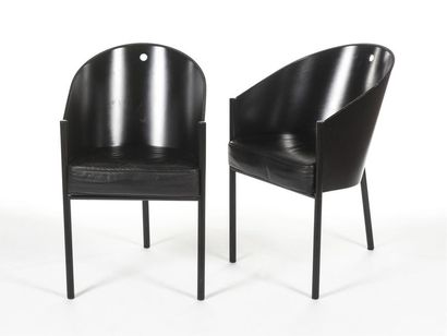 null Philippe STARCK (Né en 1949) 
Suite de deux fauteuils dits "Costes" à structure...