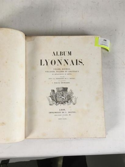 null Boitel : « Album du Lyonnais », 1843.