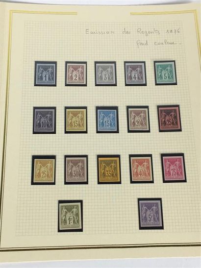 null Collection de France. Un album contenant des timbres anciens, principalement...