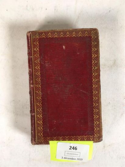 null « Les heures royales », c. 1830. Reliure en maroquin rouge.
