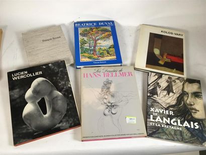 null Un ensemble de 6 livres d'art dont : Béatrice Duval, Hans Bellmer, etc..