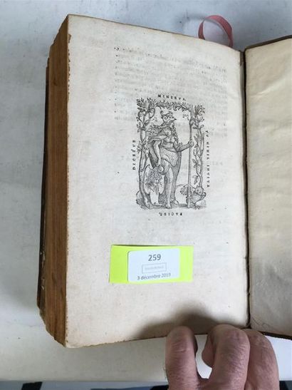 null Cicéron. Imprimé à Bâle, 1536.