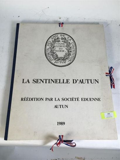null « La sentinelle d'Autun ». Album in-folio. 1989. Exemplaire numéroté 17/100...