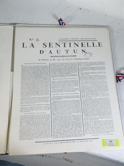 null « La sentinelle d'Autun ». Album in-folio. 1989. Exemplaire numéroté 17/100...