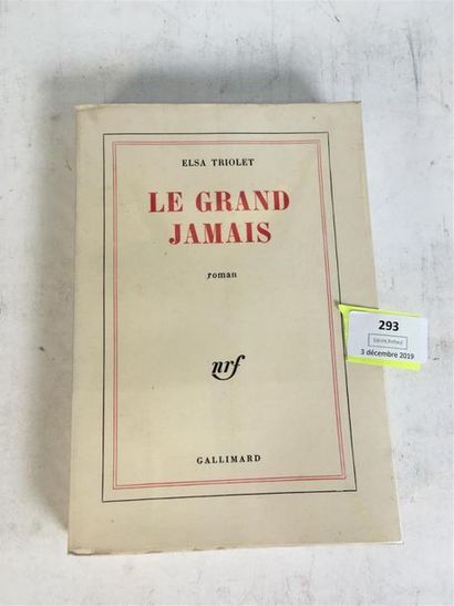 null Elsa Triolet : « le Grand Jamais ». Envoi autographe de l'auteur.
