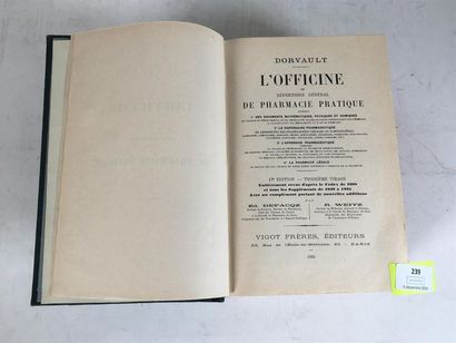 null Dorvault : « L'officine ou répertoire général de pharmacie pratique », 1936....