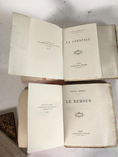 null Un lot de 4 ouvrages.
Garnier : « La closerie », 1932, Flaubert : « Trois contes »,...