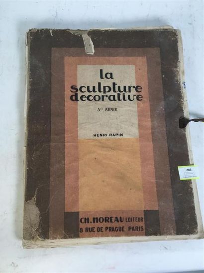 null Henri Rapin : « La sculpture décorative », 3ème série. Complet. 32 planches...