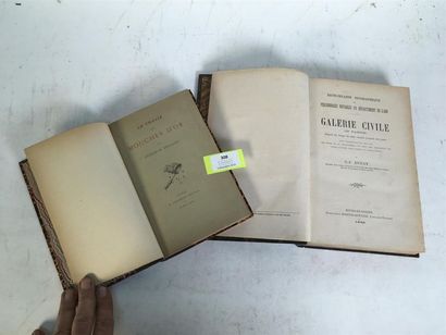 null Un lot de 2 livres.
Soulary : « La chasse aux mouches d'or », et Dufay : « Galerie...