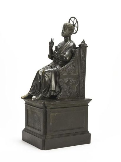 null Saint Pïerre sur son trône
Copie en miniature de la célébre statue du Vatican
Tirage...