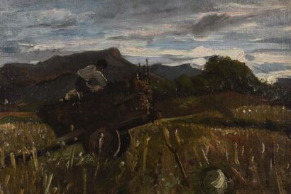 null Gustave-Henri COLIN (1828-1910)
Paysage basque, 
huile sur toile, signée
36...
