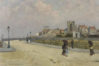 null Edouard PAIL (1851-1916)
Paysage urbain animé
Huile sur toile
Signée et datée...