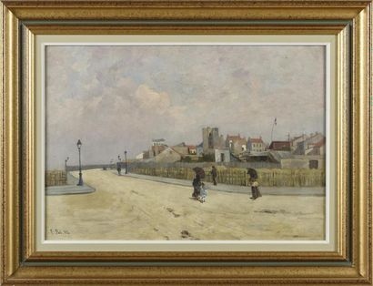null Edouard PAIL (1851-1916)
Paysage urbain animé
Huile sur toile
Signée et datée...