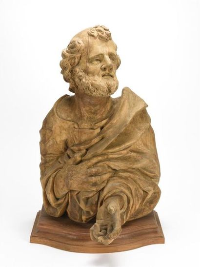null Ecole Autrichienne 18ème siècle 
Saint Pierre apôtre 
Sculpture en relief 
18ème...