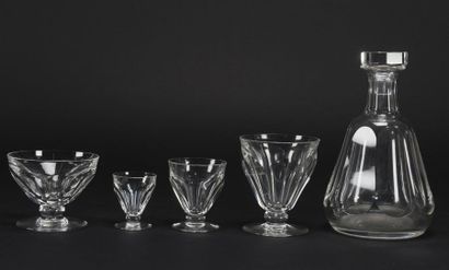 null BACCARAT 
Service de verre en cristal taillé
modèle Talleyrand
environ 30 pièces...