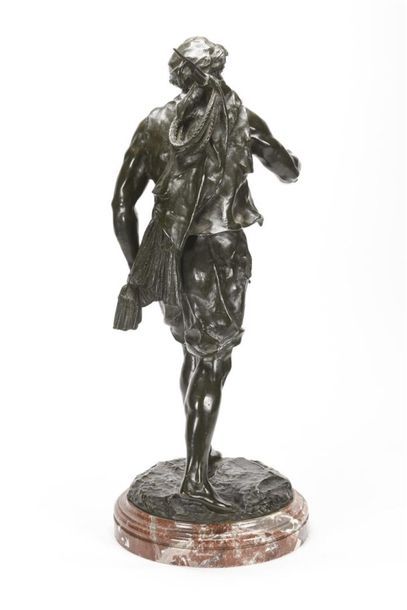 null Emile Louis PICAULT (1833-1915)
Le marin sauveteur
Epreuve en bronze patiné
Signé...