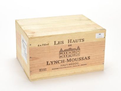 null 6 B LES HAUTS DE LYNCH-MOUSSAS (Caisse Bois d'origine) Haut-Médoc 2001