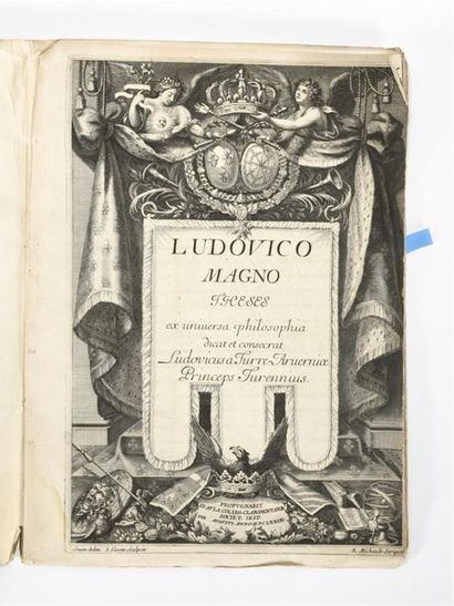 null LA TOUR D'AUVERGNE (Louis Charles de). : Ludovico magno theses ex universa philosophia...
