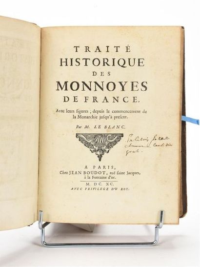 null LE BLANC (François) : Traité historique des monnoyes de France, avec leurs figures,...