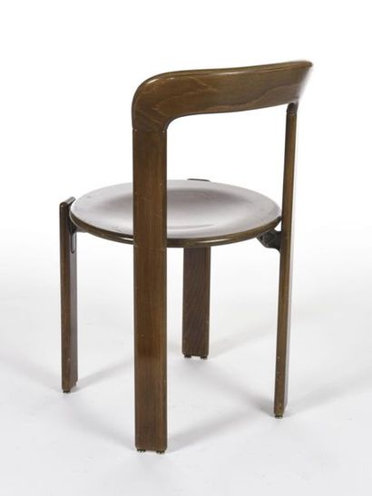 null Bruno REY (Né en 1935)
Suite de six chaises modèle Rey Chair en hêtre massif...