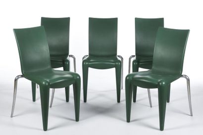 null Philippe STARCK ( Né en 1949)
Suite de six chaises modèle Louis XX à assise...
