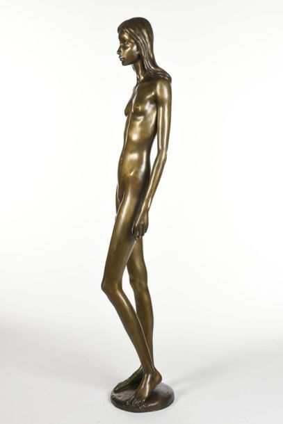 null Heinz SCHWARZ (1920-1994)
Jeune fille
Sculpture en bronze.
Signature Schwarz
Cachet...