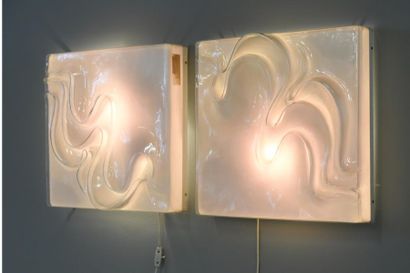 null Alma ROSSINI (XX-XXI ème)
Sculpt-Light
Paire d'appliques lumineuses de forme...
