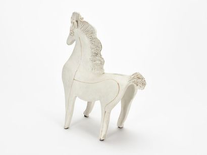 null Bruno GAMBONE (Né en 1936)
Sculpture zoomorphe représentant un cheval stylisé...