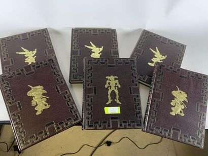 null Editions Rombaldi. Un ensemble de 6 volumes (3 Astérix, 2 Iznogoud et 2 Lucky...