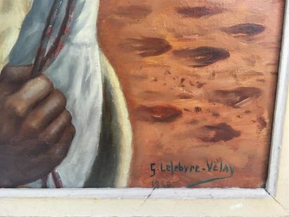 null G LEFEBVRE-VELAY
Méhariste au desert
huile sur toile
signée en bas à droite
71...