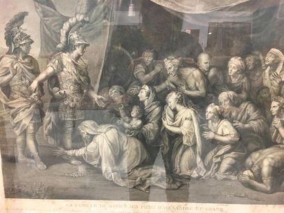 null D'après Le Brun Alexandre et la famille de Darius
Grande gravure 18ème siècle
(rousseurs...
