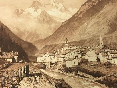 null Joannes DREVET (1854 - 1940)
Vallée de la Maurienne
Eau forte
Epreuve d'artiste...