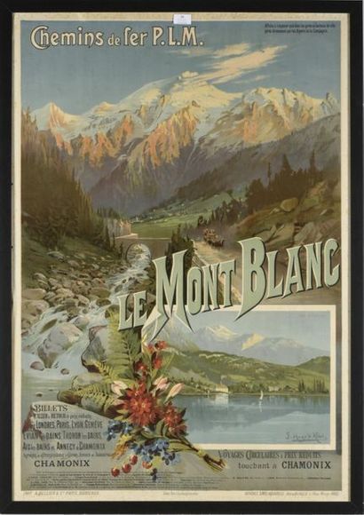 null Affiche PLM le Mont Blanc Viaduc Ste Marie 
106 x 73.5 cm