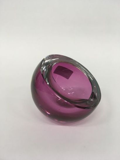 null Saint Louis porte-pipe en cristal de couleur 
H : 9 cm