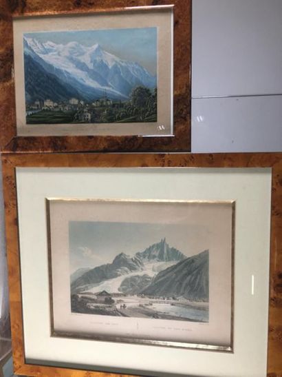 null Dubois ?, édité par Lenthold
Le mont Blanc vue de Chamouny
25 x 34.5 cm 
Joint...